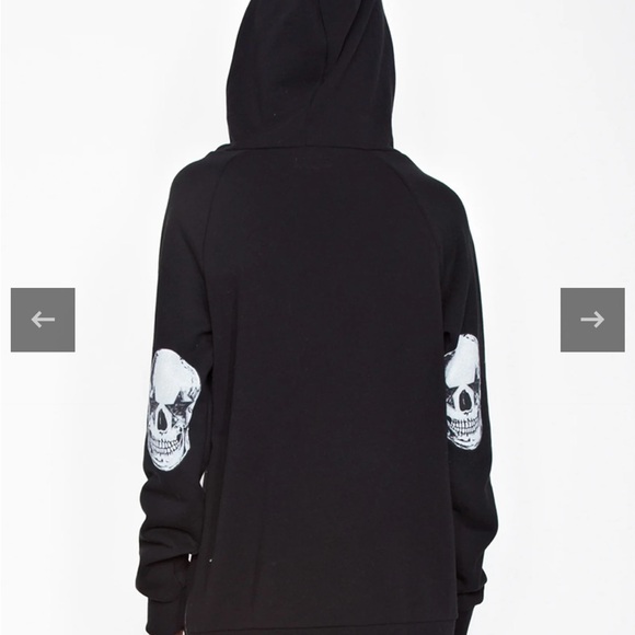 Lauren Moshi CORBIN STAR EYE SKULL Hoodie - Picture 2 of 13
